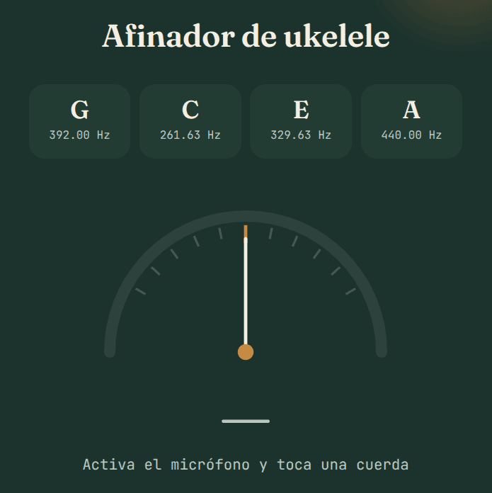 afinador ukelele